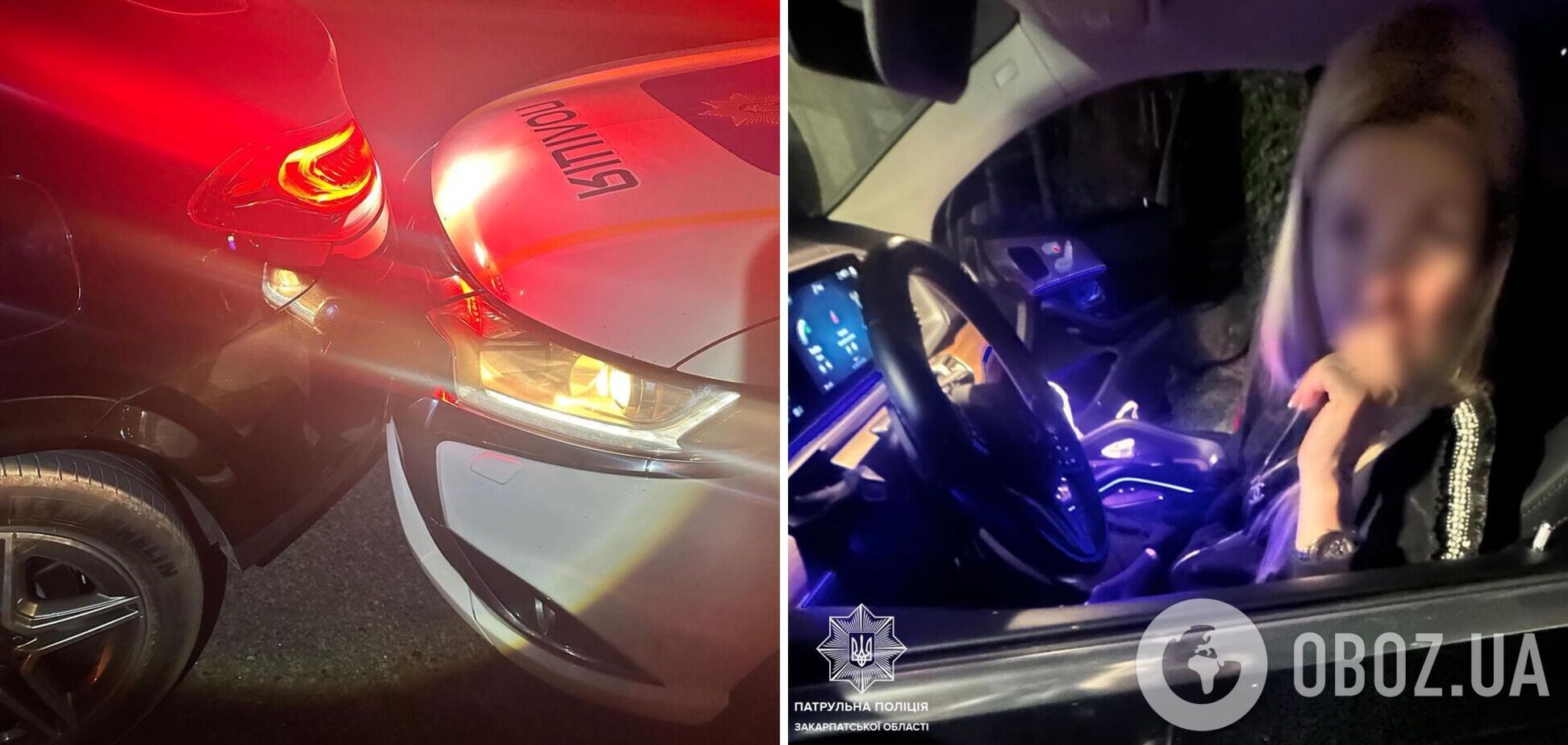 В Ужгороді п’яна водійка, тікаючи від поліції, врізалась у патрульних: чим все скінчилось. Фото