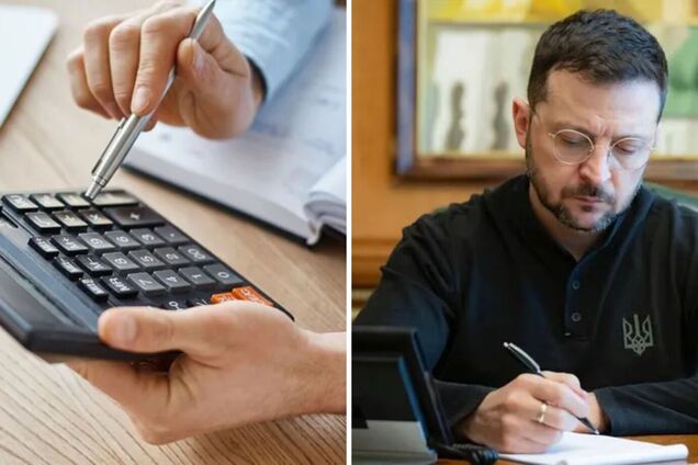 Ілюстрація - бухгалтер проводить розрахунки на калькуляторі