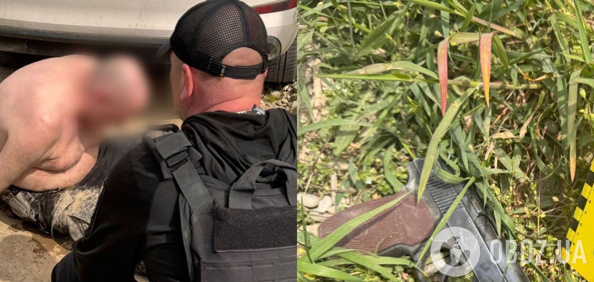 Відкрив вогонь по правоохоронцях: на Закарпатті поліція затримала озброєного викрадача жінки з 3-річною дитиною. Фото та відео