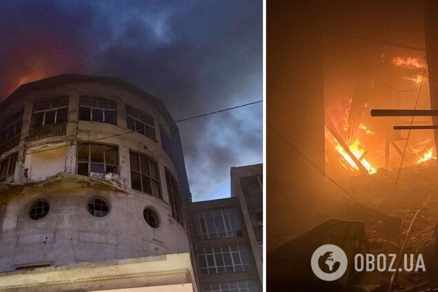 Враг нанес удар по Днепру: вспыхнул пожар, есть пострадавшая. Видео