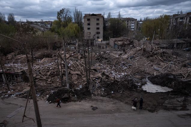 Славянск после российской бомбы