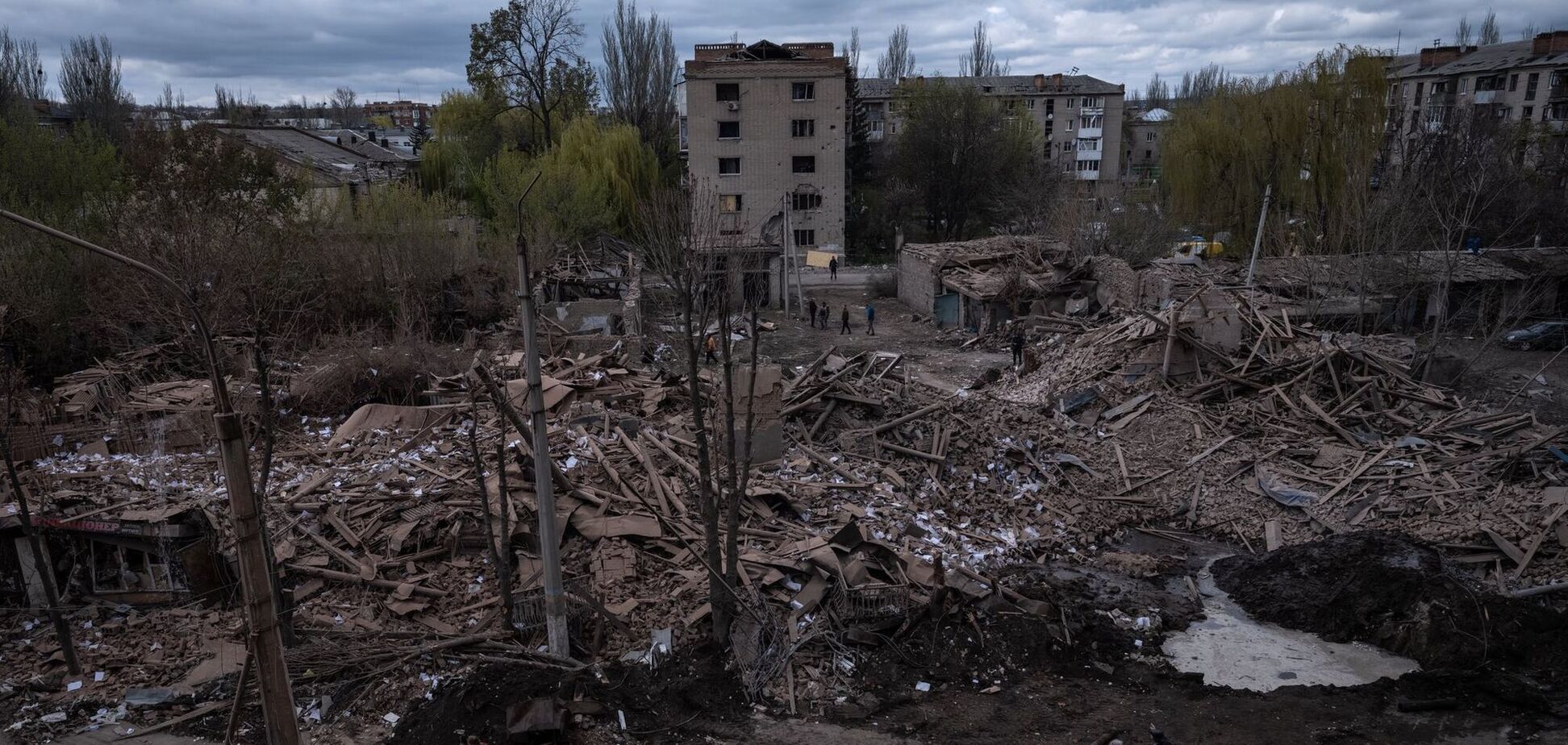 Славянск после российской бомбы