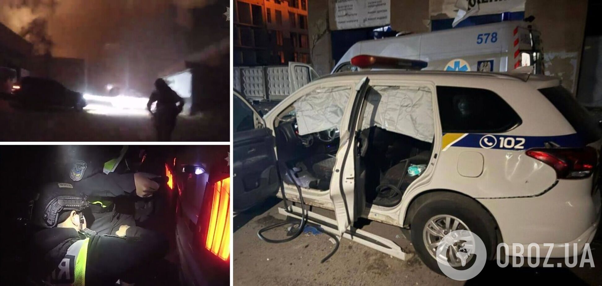 Приїхали допомогти: у поліції показали момент ракетної атаки по Києву, де постраждали правоохоронці. Відео