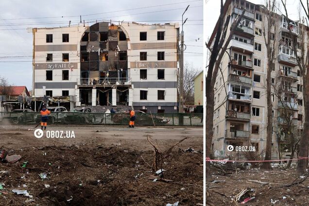 Понівечені квартири, авто і готель: з'явились кадри наслідків атаки РФ на Подільський район Києва. Фото і відео