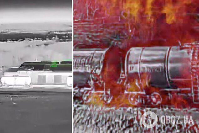 Призначалися для забезпечення військової техніки: Сили оборони знищили російські ешелони з пальним під Луганськом. Відео