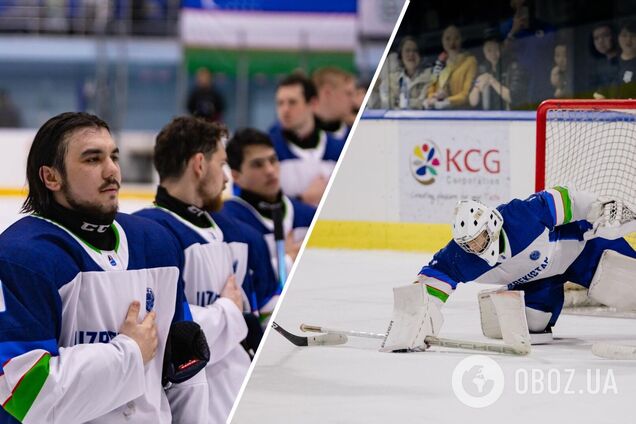 Сборная Узбекистана забила 88 голов за 4 матча ЧМ по хоккею, установив впечатляющий рекорд