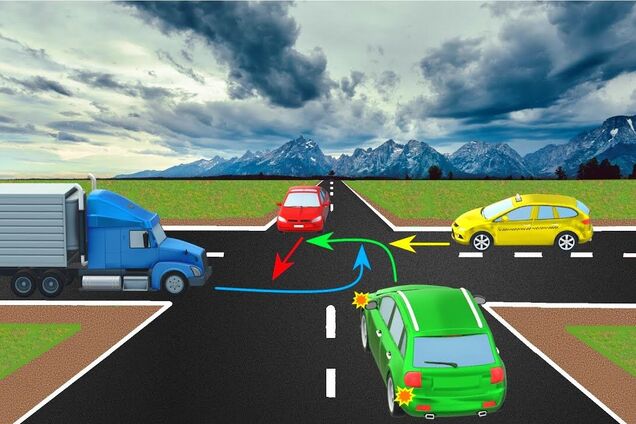 Який правильний порядок розʼїзду? Тест на знання ПДР