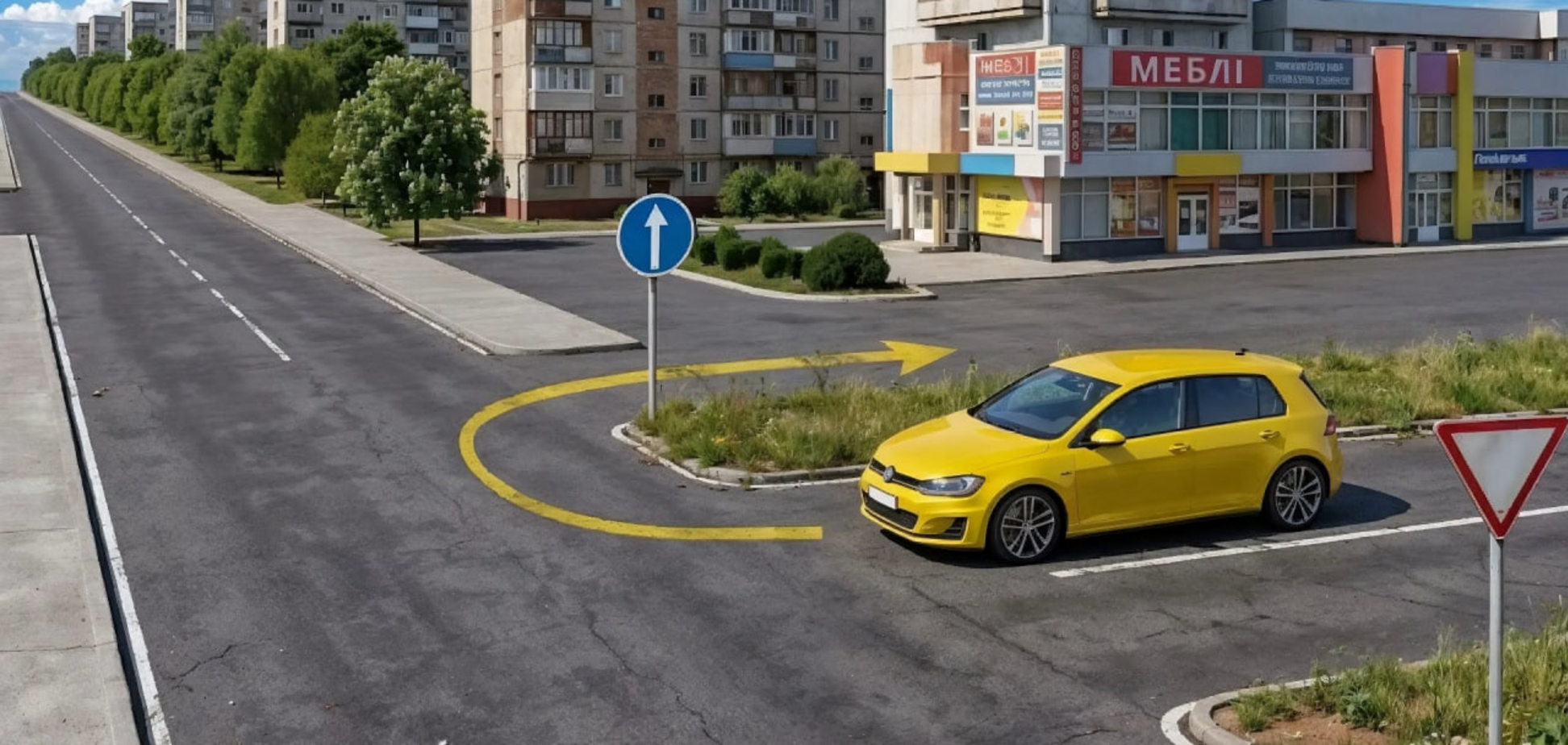 Разрешен ли маневр? Тест на знание ПДД