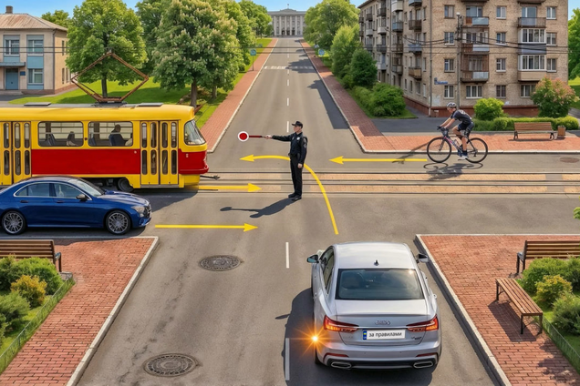 Кто может продолжить движение? Тест на знание сигналов регулировщика