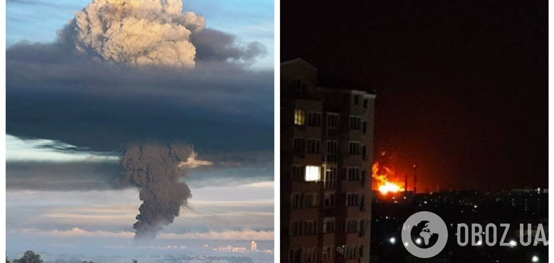 В Севастополе после атаки дронов вспыхнула нефтебаза: первые подробности и видео