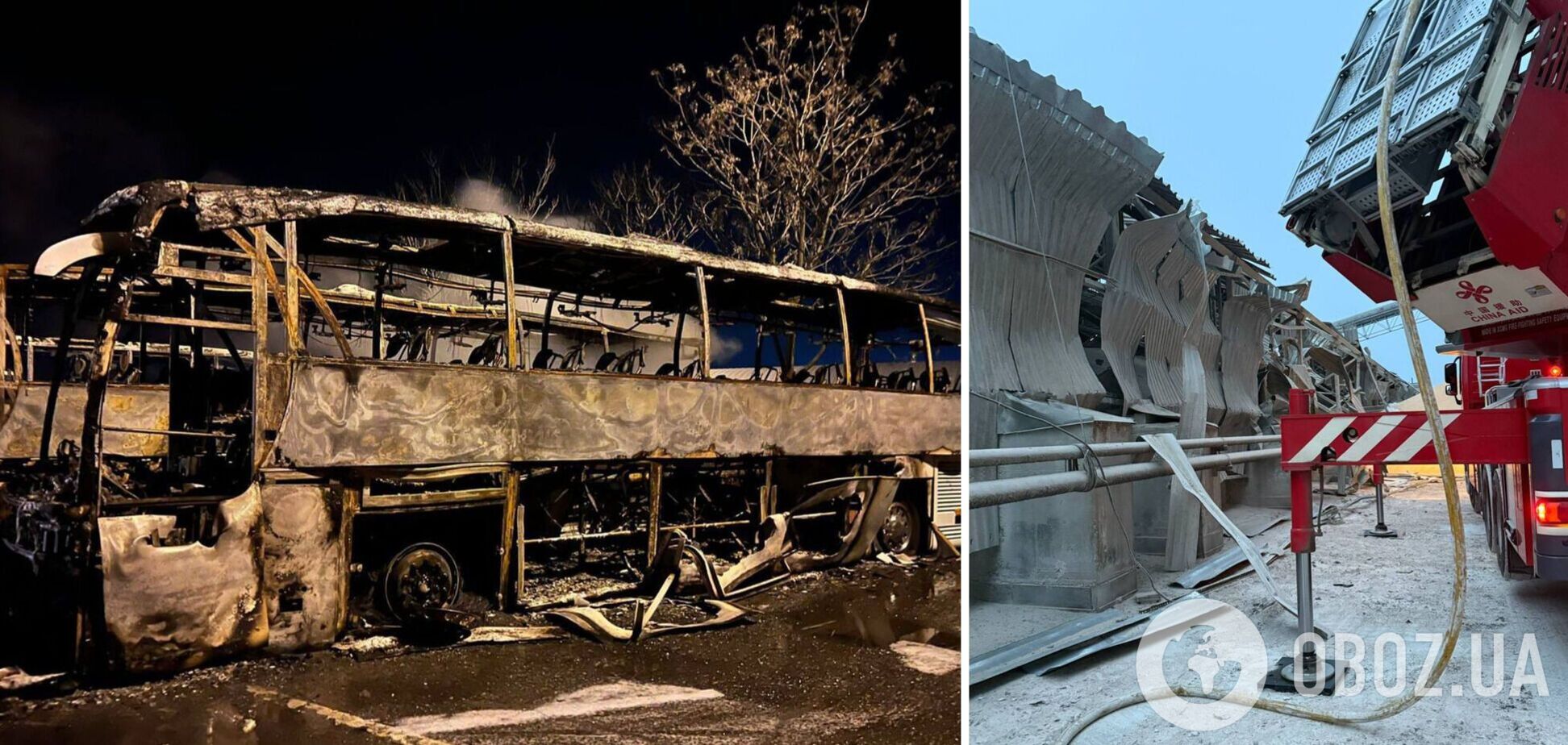 РФ атакувала порт на Одещині: пошкоджено склади і вантажівки, спалахнула пожежа. Відео