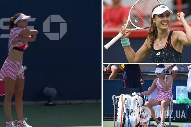 Знаменитая теннисистка разделась на корте во время матча на US Open. Видео собрало 6 млн просмотров