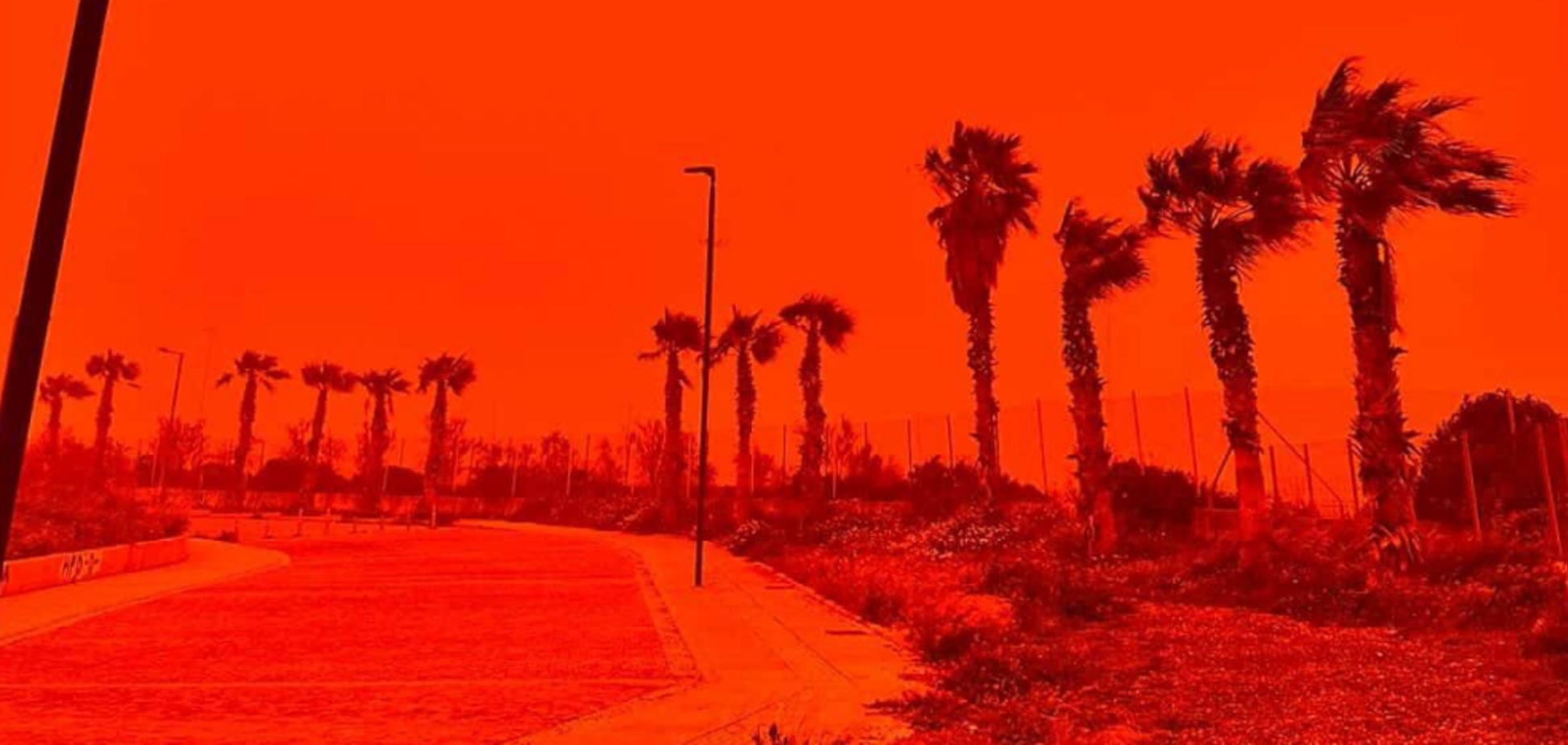 'Апокаліптичні кадри': Крит накрила потужна пилова буря. Фото і відео