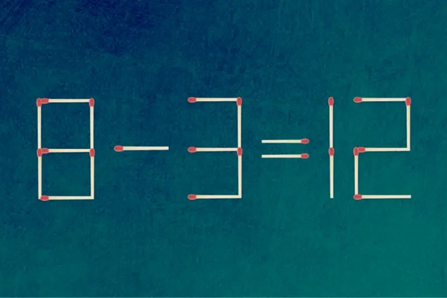 Пересуньте один сірник: головоломка, що перевірить ваш IQ