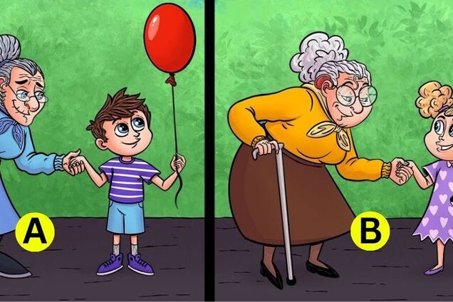 Яка бабуся – самозванка? Головоломка на 10 секунд