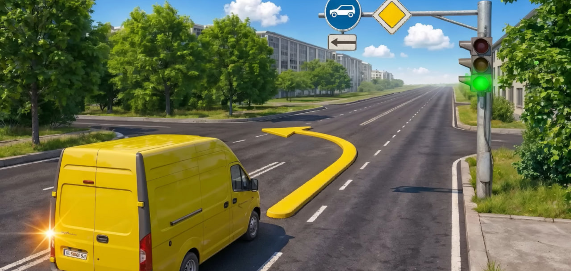 Чи можна повернути ліворуч? Тест для водіїв