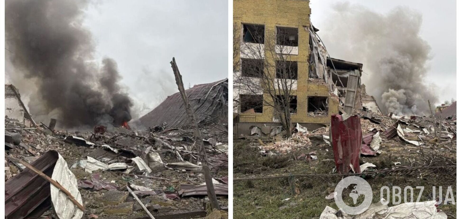 Оккупанты ударили ФАБами по Славянску: разрушено учебное заведение, есть раненые. Видео