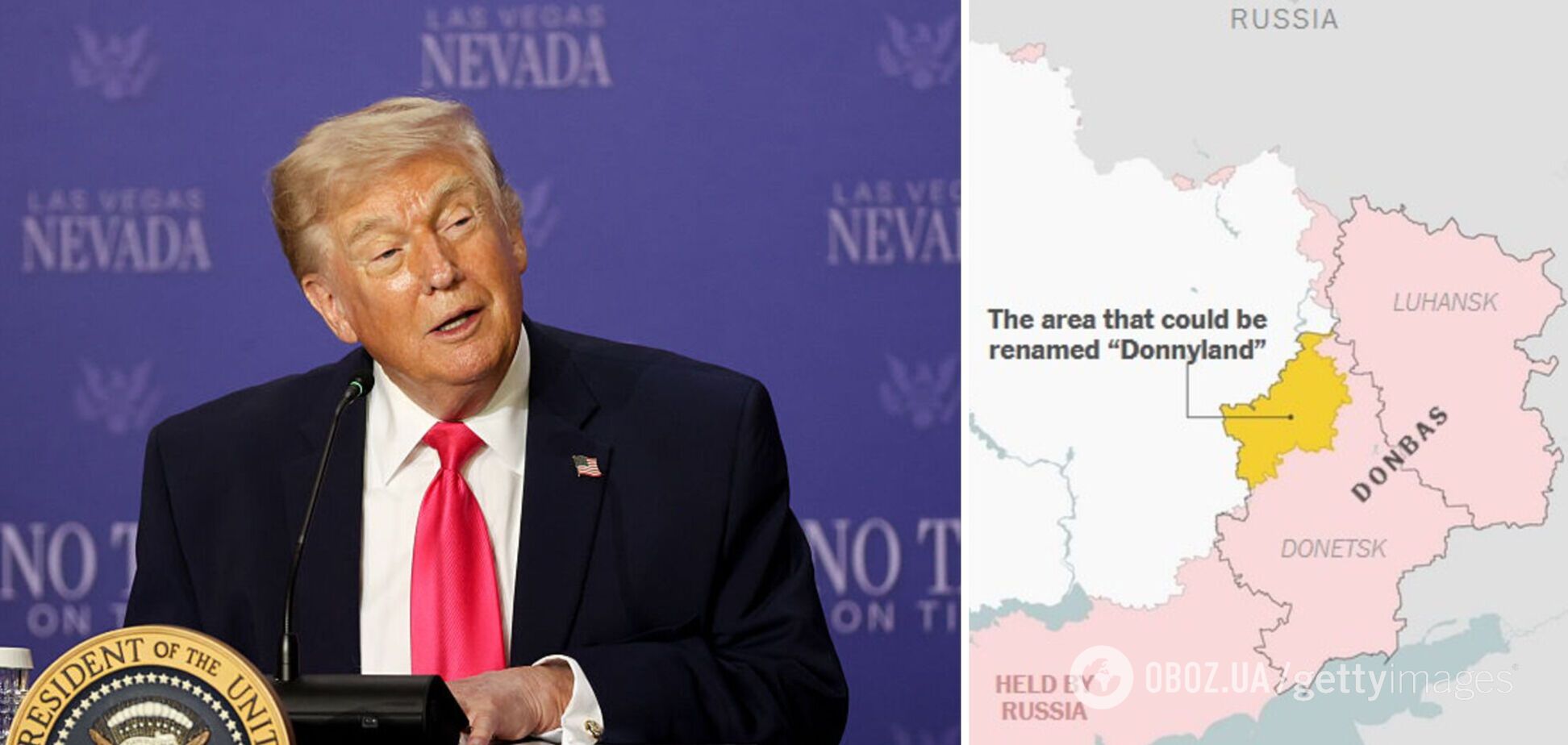 'Донніленд': український чиновник пропонує перейменувати підконтрольну частину Донбасу на честь Трампа – NYT