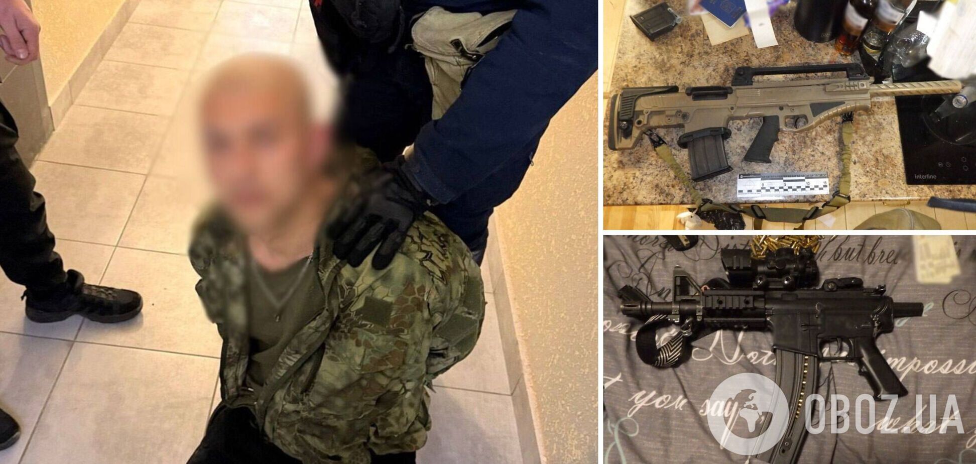 У Києві п’яний чоловік ходив по території ЖК з автоматом у руках. Подробиці, фото та відео