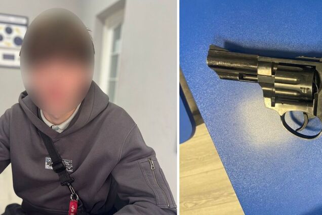 В Виннице задержали 16-летнего юношу, который стрелял в мужчину: у него изъяли пистолет. Фото, видео