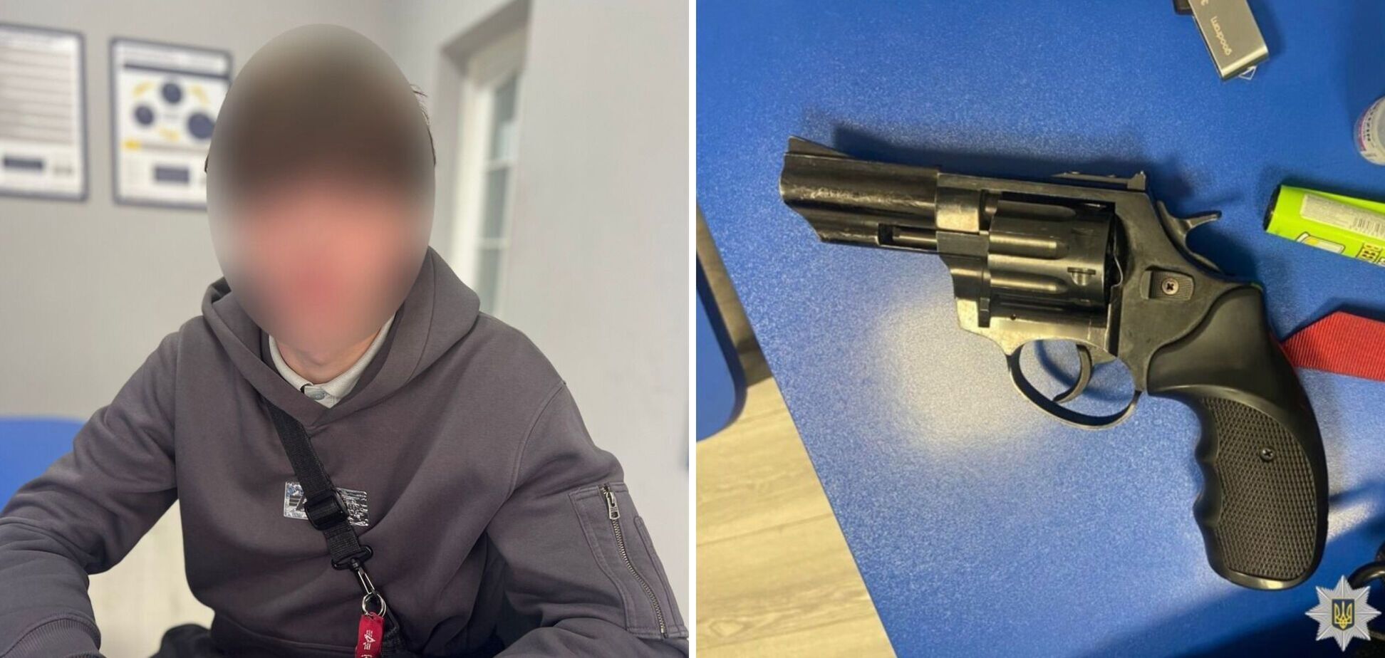 У Вінниці затримали 16-річного юнака, який стріляв у чоловіка: у нього вилучили пістолет. Фото, відео