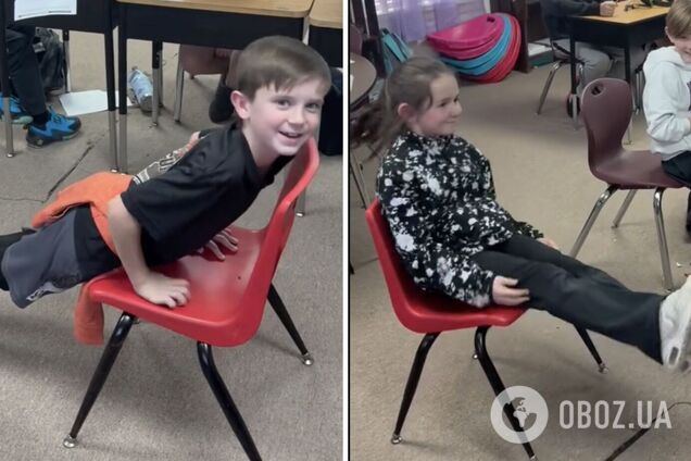 'Сядьте на стул, не двигая ногами'. Сеть поразила изобретательная школьница, которая единственной справилась с заданием учительницы