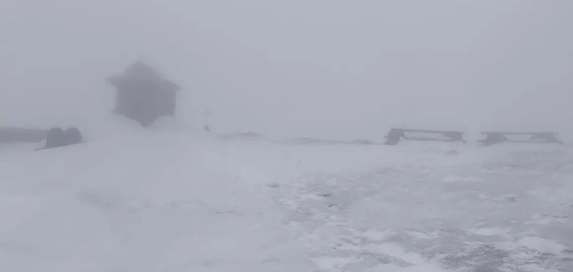 Зима в апреле: в Карпатах посреди весны пошел снег. Фото и видео