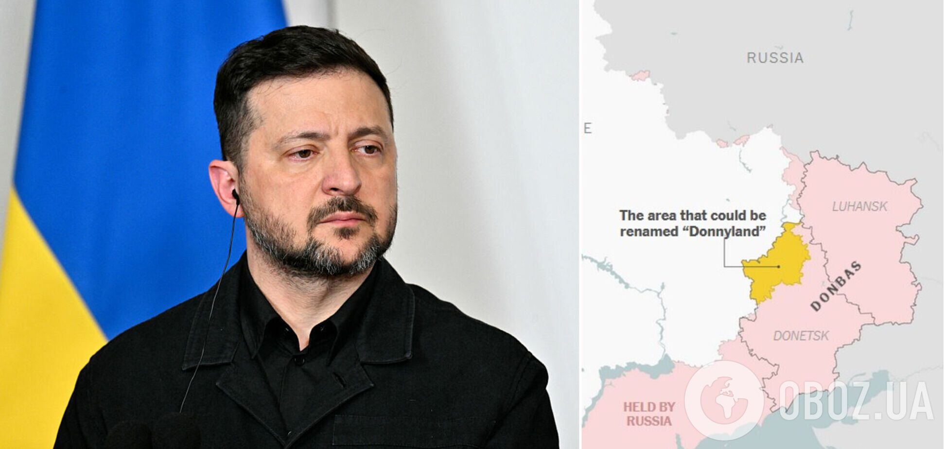 'Есть соответствующие документы': Зеленский прокомментировал информацию о переименовании части Донбасса в честь Трампа