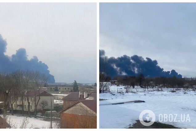 Поднялся дым: в российском Кстово атакована нефтебаза. Фото