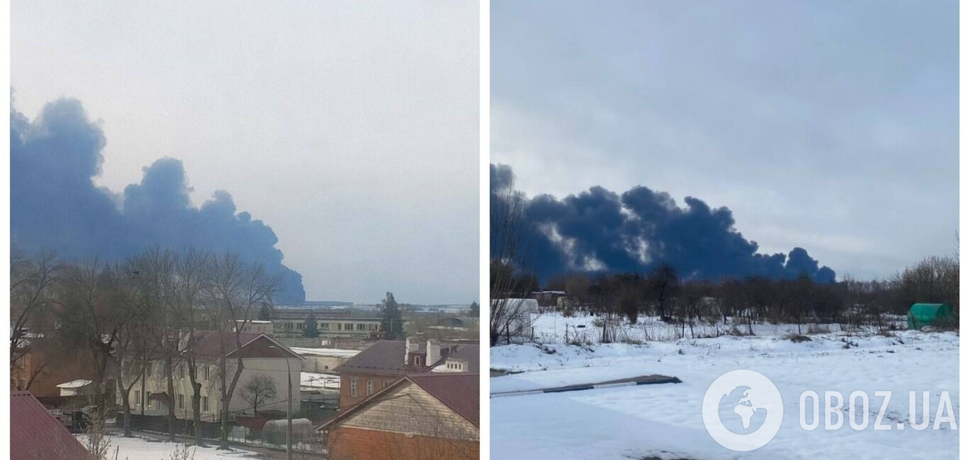 Поднялся дым: в российском Кстово атакована нефтебаза. Фото