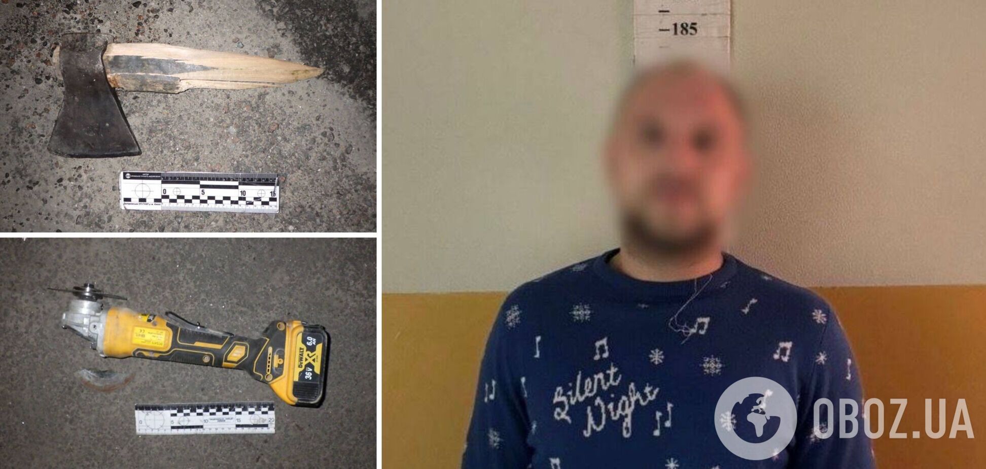 У Києві чоловік розмахував перед перехожими сокирою та намагався забрати скутер у підлітка. Фото та подробиці