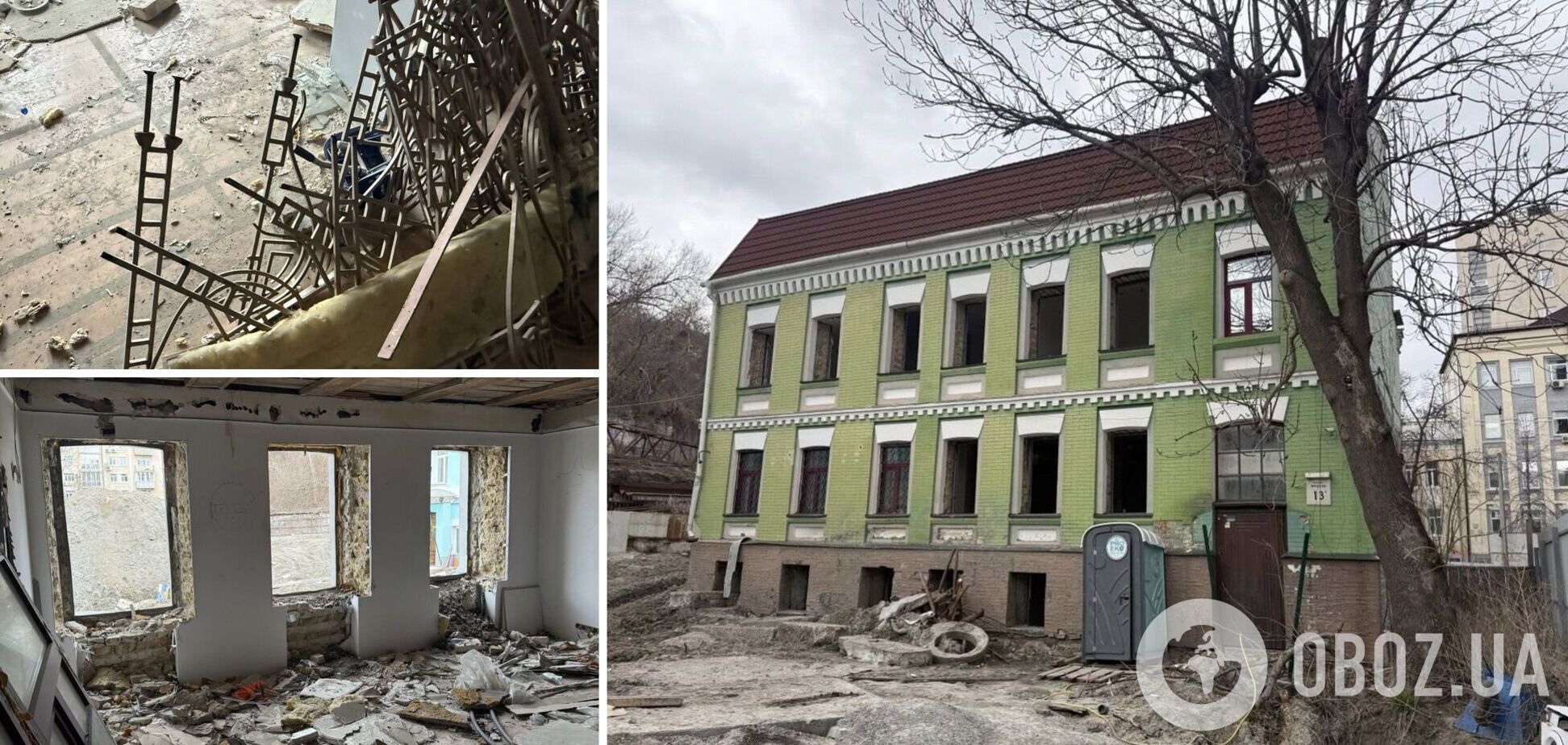 Попри кримінальне провадження: у Києві забудовник продовжує руйнувати стародавній флігель на Подолі