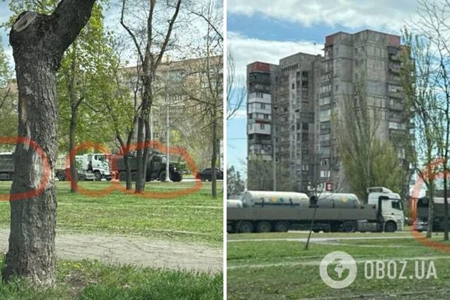 Окупанти перекидають техніку через Маріуполь на північ Донецької області: спливли подробиці. Фото і відео
