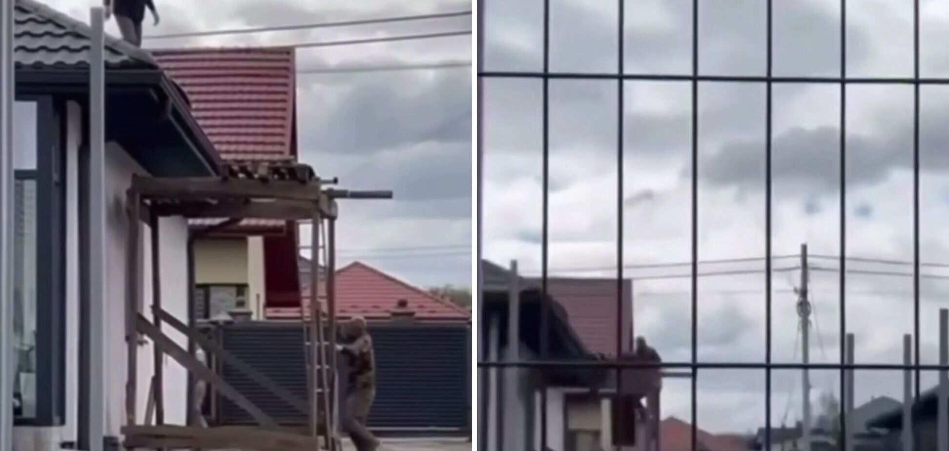 На Волыни во время драки работник ТЦК вместе с военнообязанным упали с крыши дома: подробности инцидента. Видео