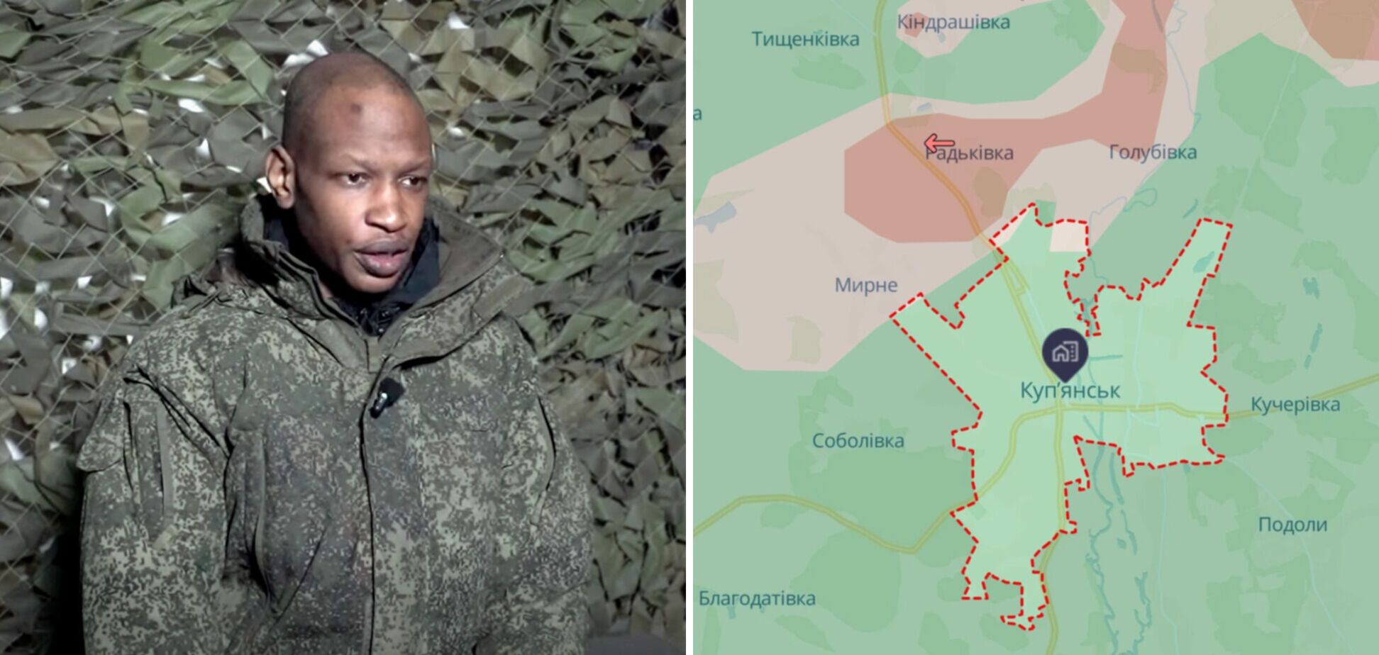 'Боровся за виживання': військові показали допит російського найманця з Кенії, якого взяли в полон у Куп’янську. Відео