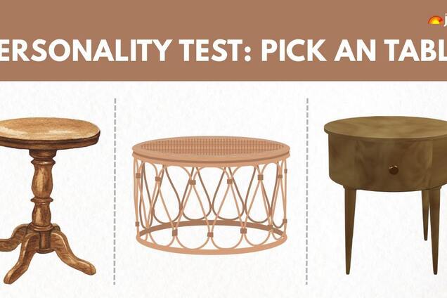 Выберите стол: тест покажет вашу жизненную философию