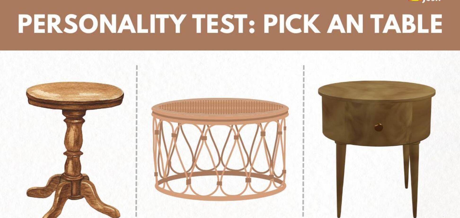 Оберіть стіл: тест покаже вашу життєву філософію