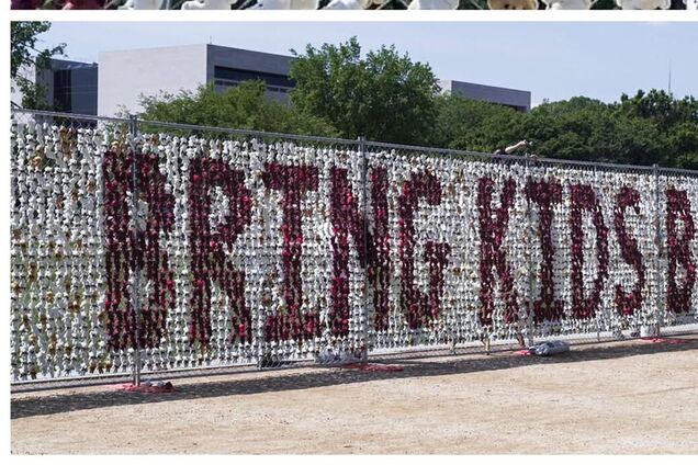 У Вашингтоні встановили 20 тис. плюшевих ведмедиків на підтримку викрадених Росією українських дітей. Фото