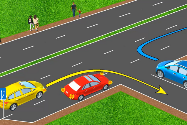 Чи можна повернути праворуч? Завдання з ПДР