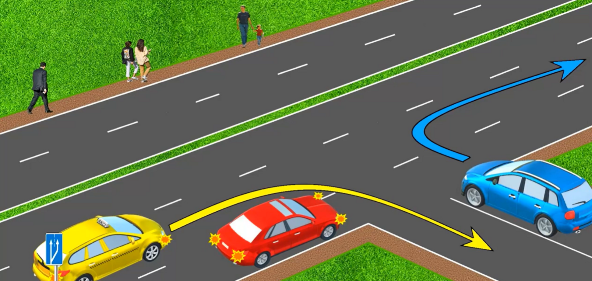 Можно ли повернуть направо? Задание по ПДД