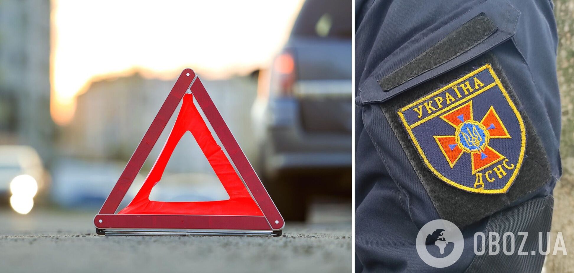 Под Киевом столкнулись BMW и Lanos: одного из водителей из салона авто деблокировали спасатели. Фото