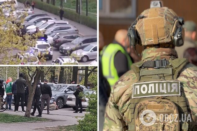 В Буче мужчина открыл стрельбу возле супермаркета: злоумышленника задержали. Фото и видео