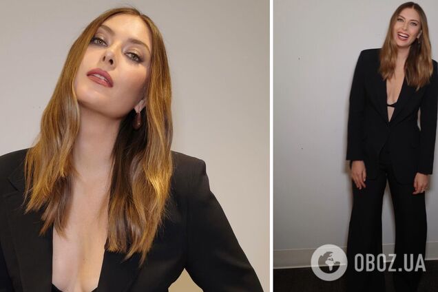 'Не те, в чому я б повела дітей до школи'. Шарапова викликала ажіотаж своїм декольте. Фото