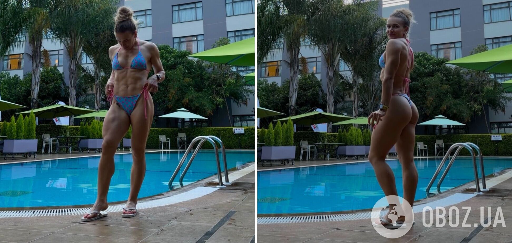 Украинская чемпионка-легкоатлетка разделась до бикини, поразив своей формой в межсезонье. Фото