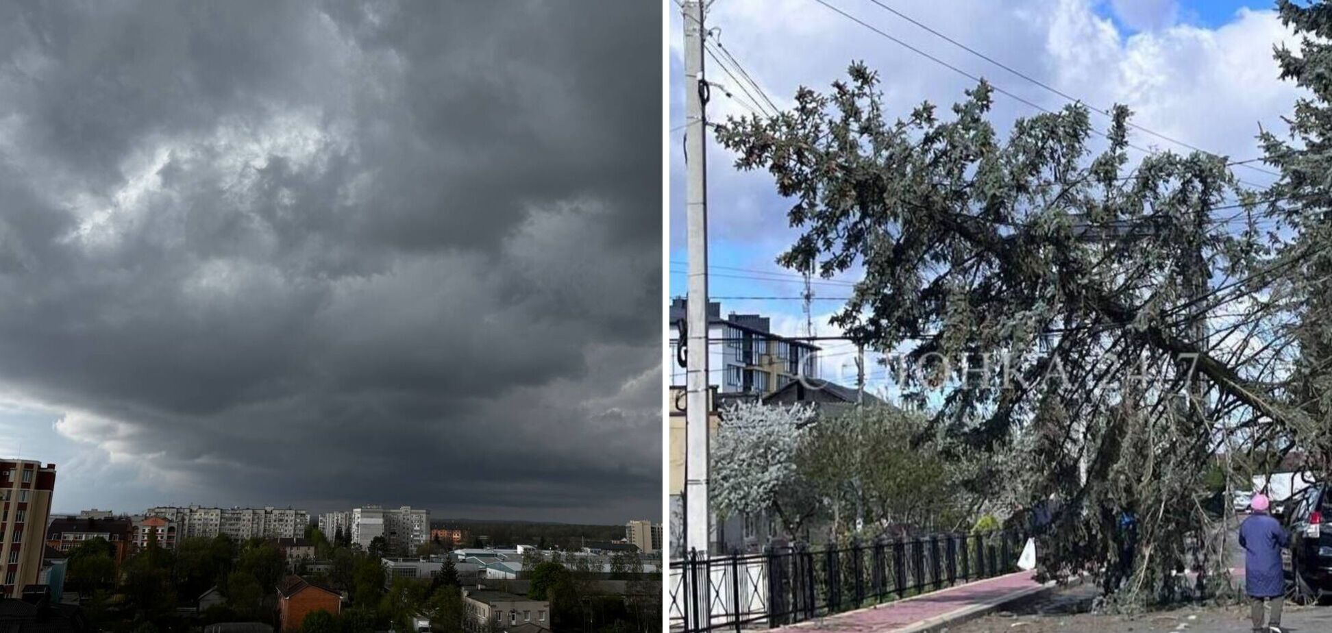 Украину накрыла непогода: ветер срывает крыши, погибли два человека. Фото и видео