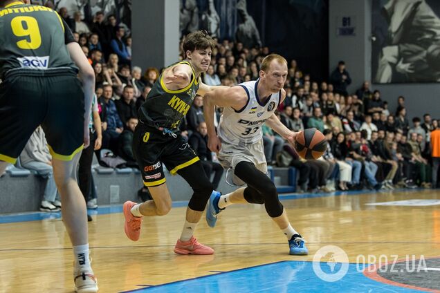 'Днепр' победил 'Киев-Баскет' в первом матче финала Суперлиги GGBET. Видео