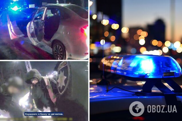 В Киеве пьяный подросток на угнанном автомобиле устроил гонки и пытался скрыться от полиции. Фото и видео