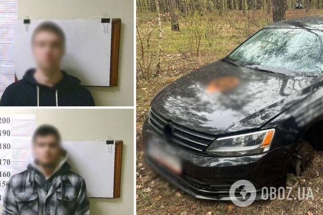 У Києві двоє студентів викрали прокатне авто, а потім розібрали його. Подробиці та фото