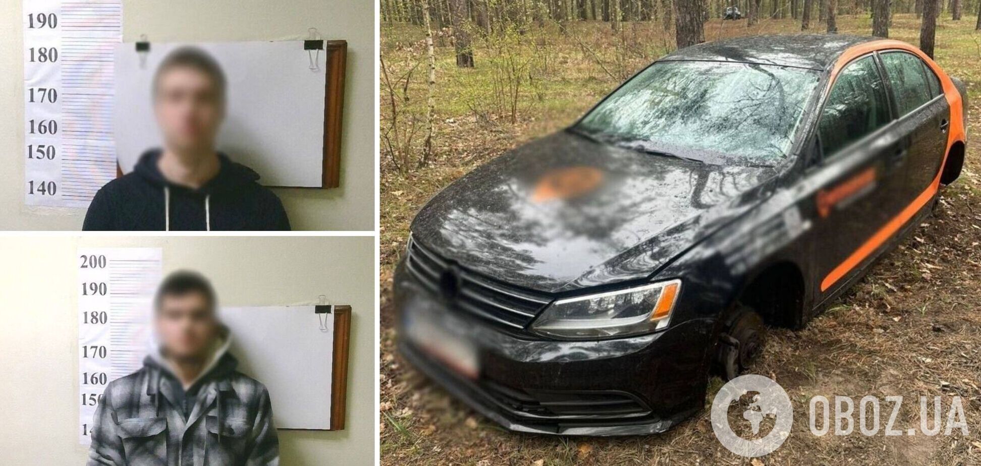 У Києві двоє студентів викрали прокатне авто, а потім розібрали його. Подробиці та фото