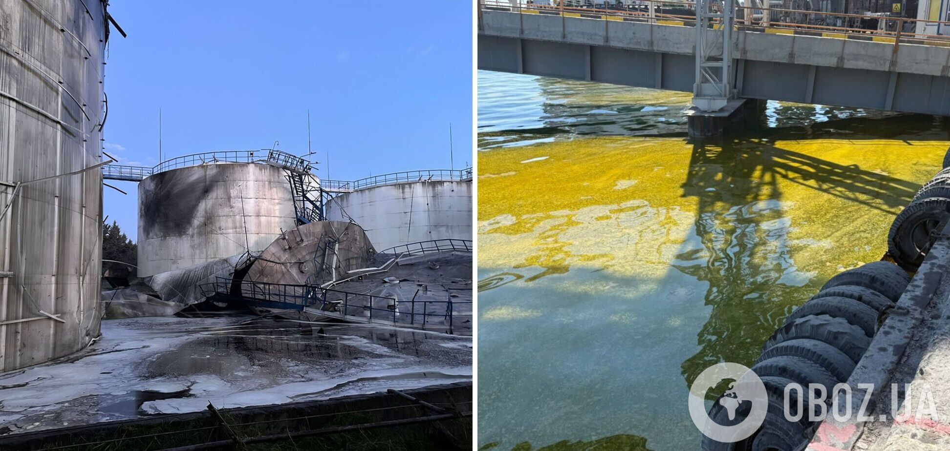 У порту Чорноморська стався витік соняшникової олії через атаку РФ: що відомо. Фото